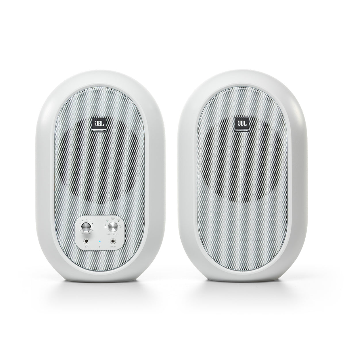 JBL 104-BTW 4.5-inch Powered Desktop Reference Monitors with Bluetooth, White (Pair)