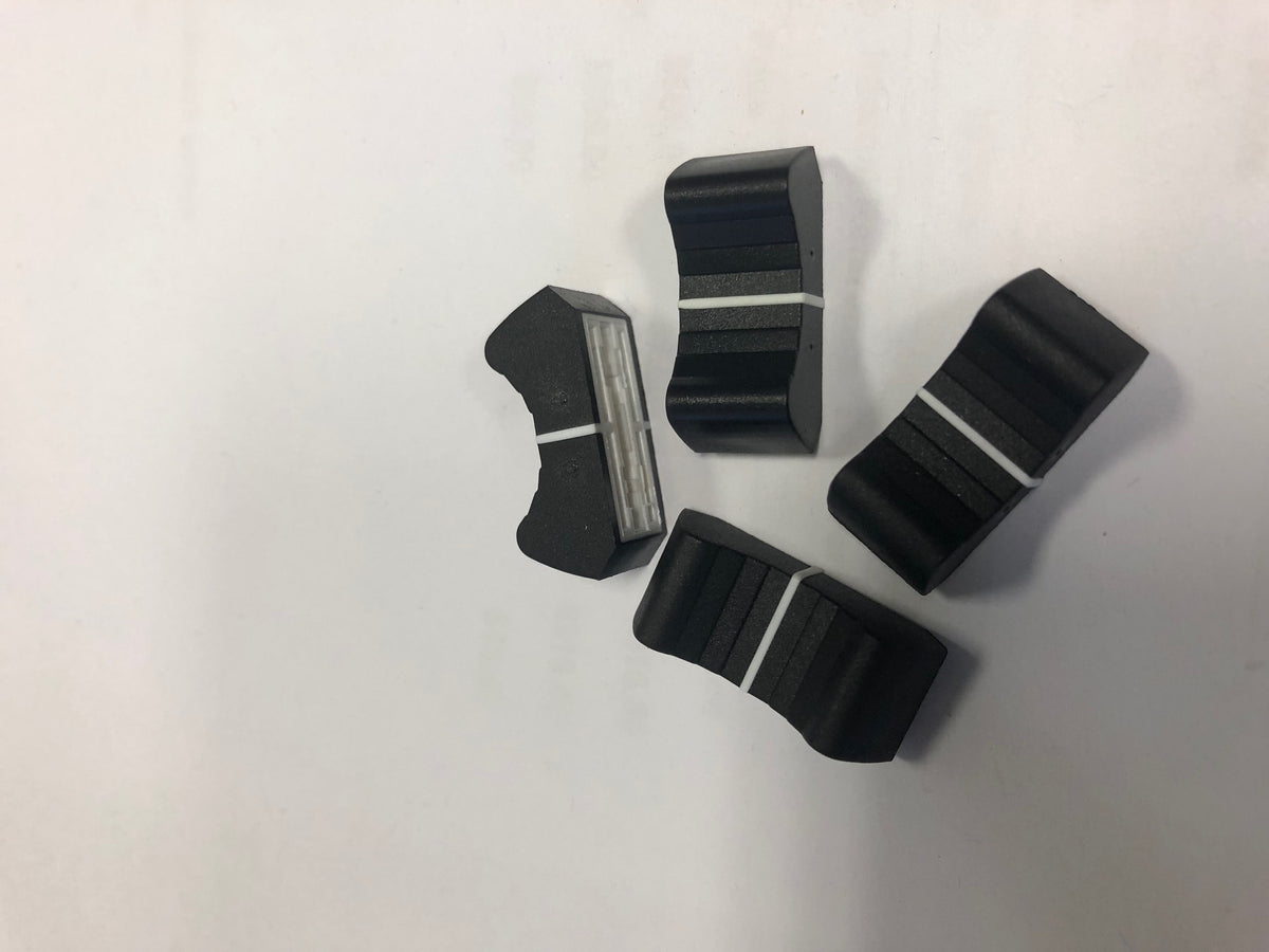A&H Mixer Fader Knob BLACK White Line