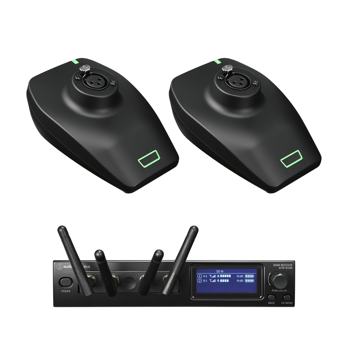 Audio-Technica ATW-1427 System 20 PRO Dual Desk-Stand 2.4GHz Wireless System