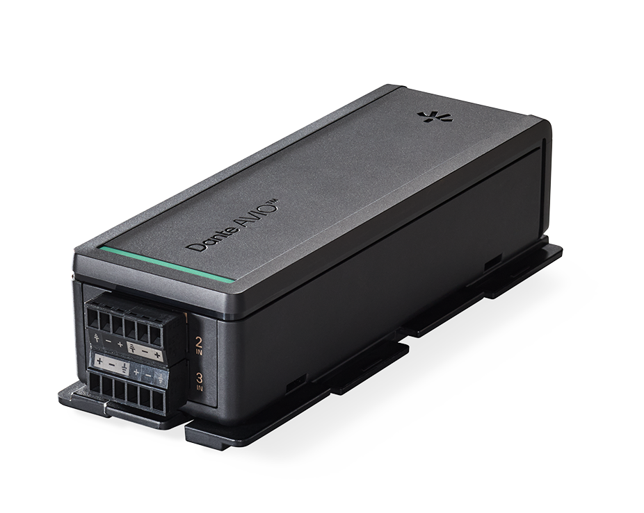 Dante AVIO-A-4IN-EB 4-channel Analogue to Dante Euroblock Input Adapter
