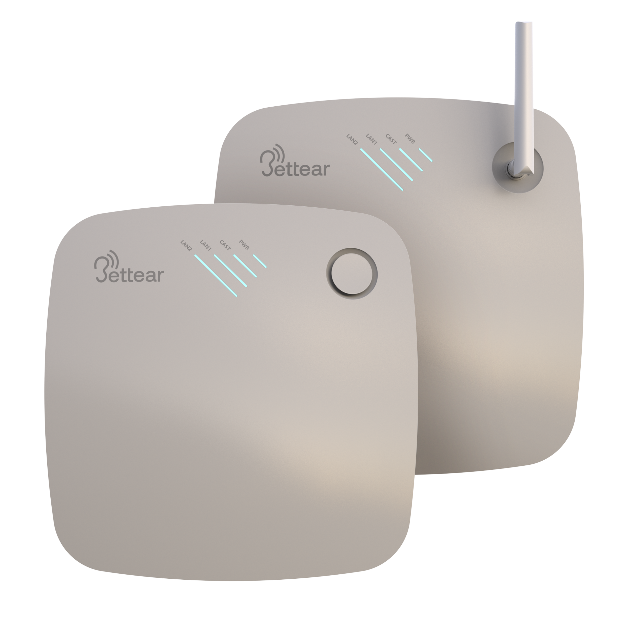 Bettear B-CASTER-X-WHT 2-Channel Auracast Streamer with Switchable Antennas White
