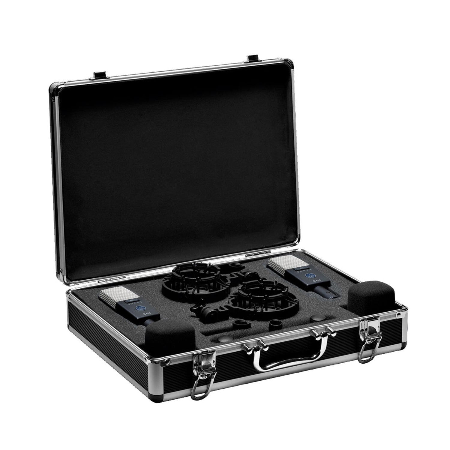 AKG C414XLS-ST Matched Pair Large-Diaphragm Condenser Microphone Set with Case