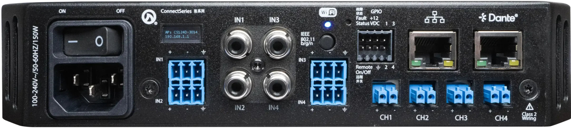 LEA Power Amp 4 Channel x 120 watt @ 4Ohm, 8Ohm, 70V and 100