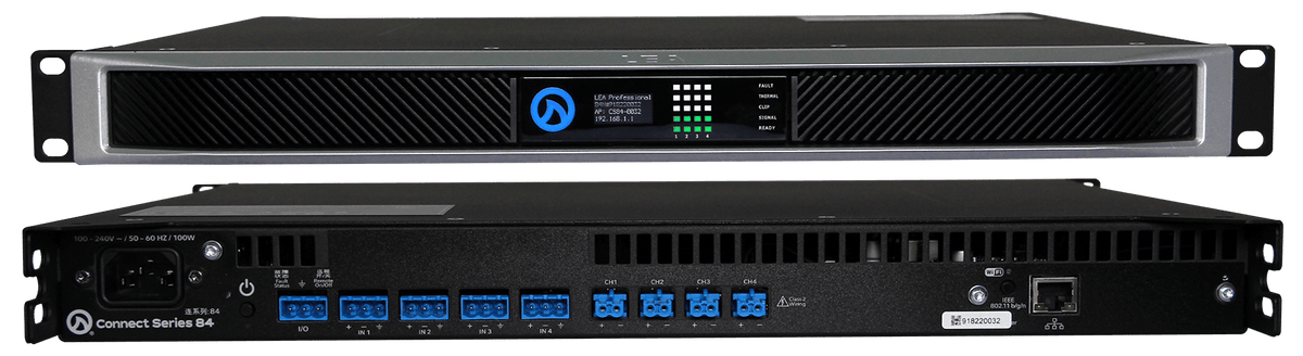 LEA Power Amp 4 x 80 Watt DANTE