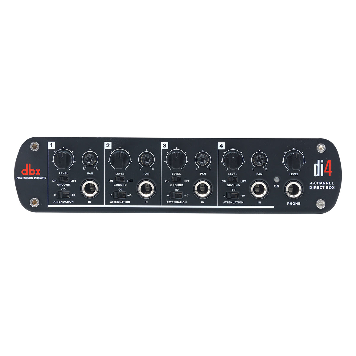 dbx DI4 Active 4-Channel Direct Box with Line Mixer