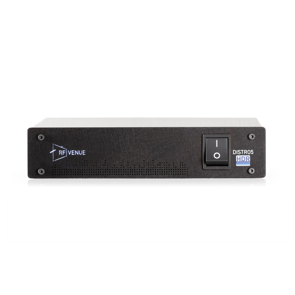 RF Venue DISTRO5HDR 5-Channel RF Antenna and Power Distribution System