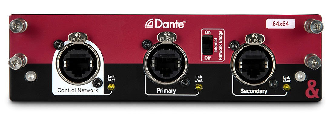 A&H Dante Audio Interface Card for dLive & Avantis Mixers