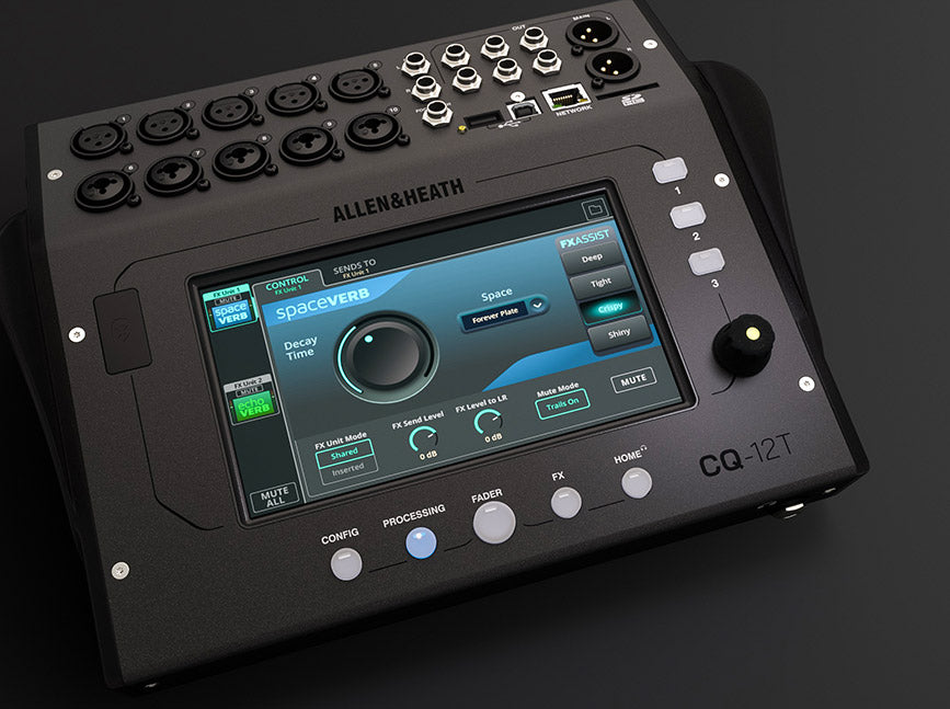 A&H CQ12T 12Ch digital mixer Bluetooth SD/USB recording