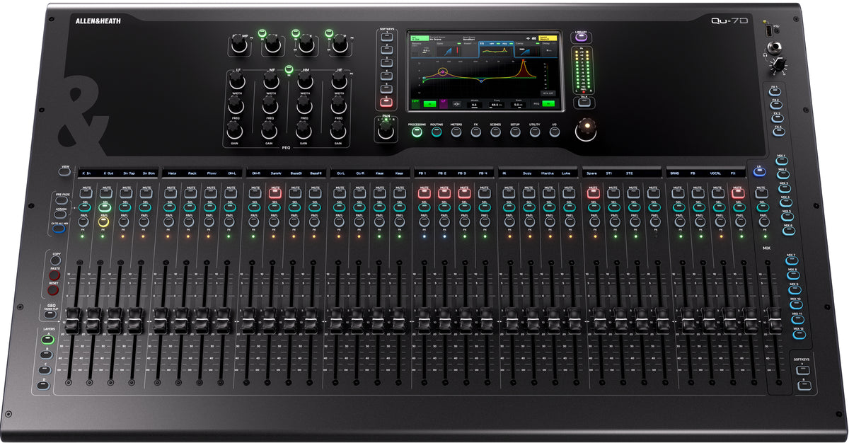A&H QU7 Digital Mixer 32 faders and 16 x 16 Dante channels