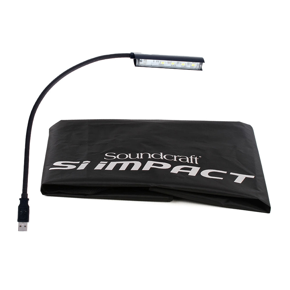 Soundcraft SIIMPACT-ACC Accessory Kit with Dust Cover and Gooseneck LED Lamp