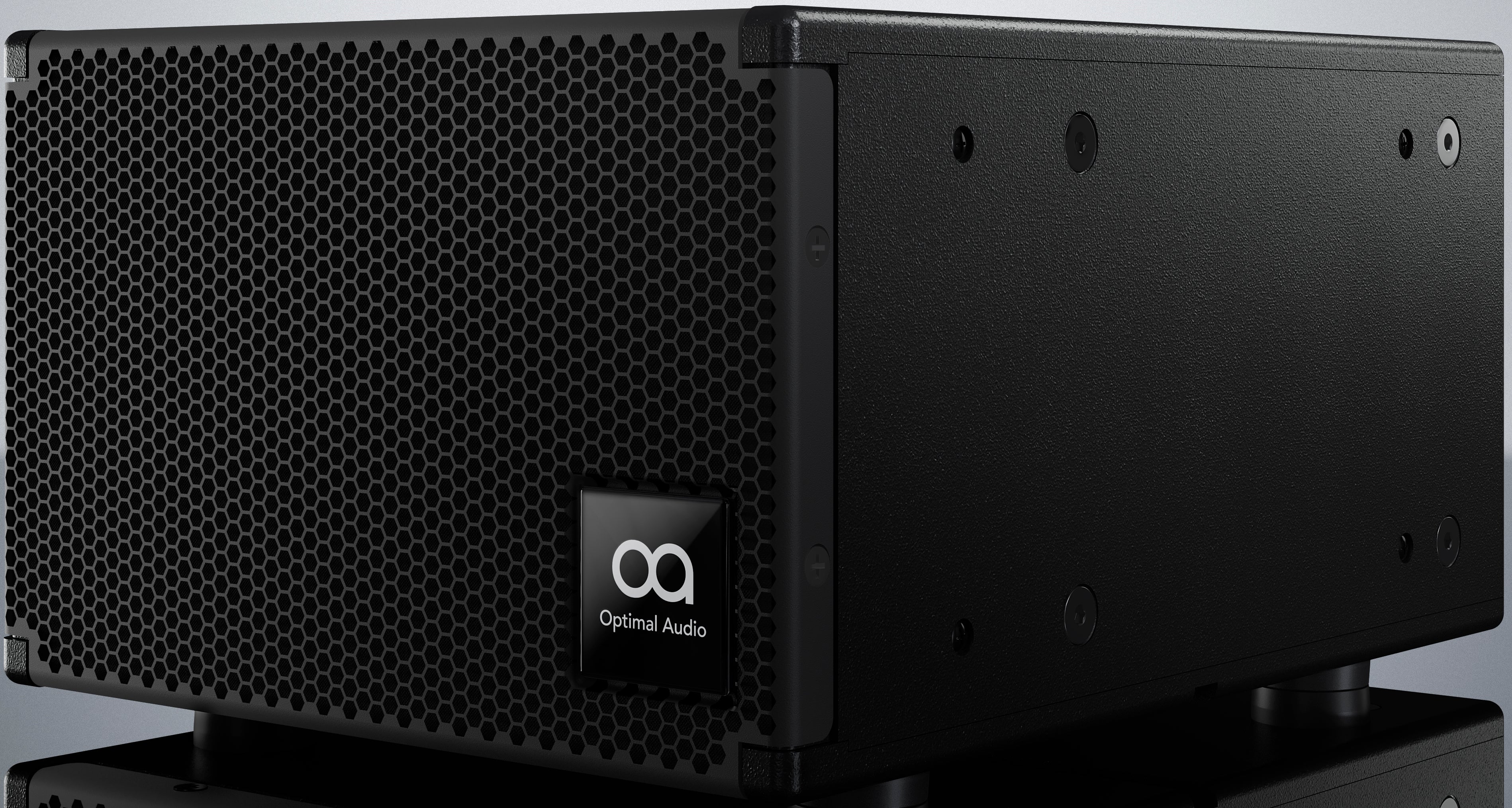 Optimal Audio Low profile sub bass loudspeaker BLACK