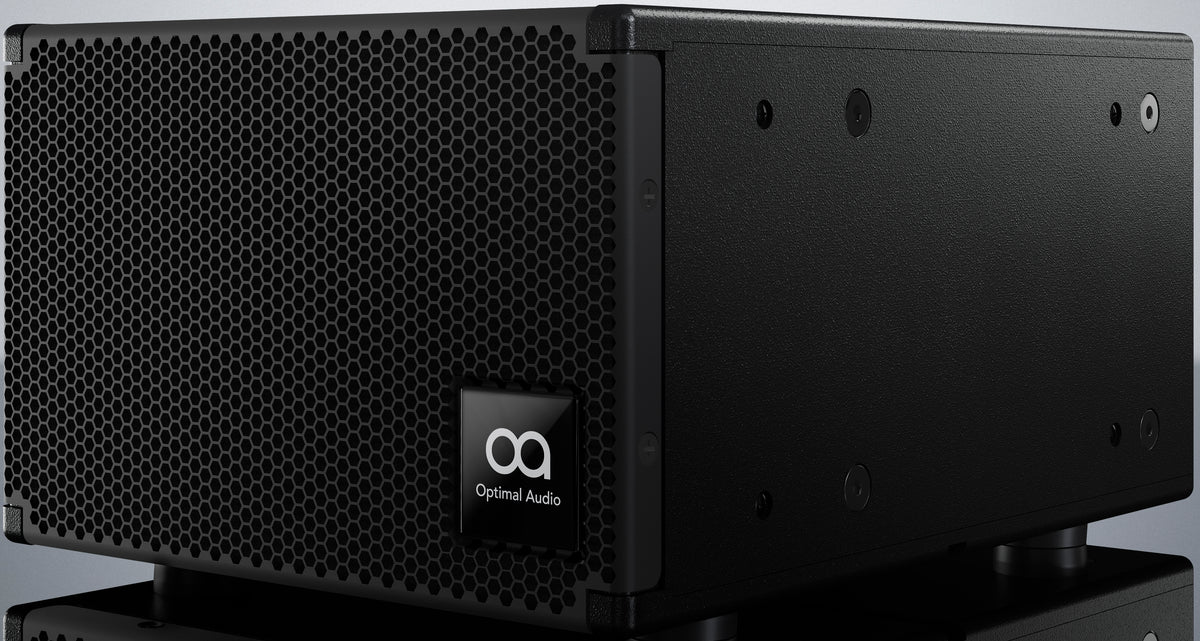 Optimal Audio Low profile sub bass loudspeaker BLACK