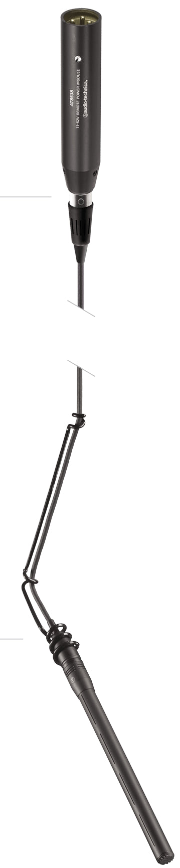 U853U Hanging Mic Condenser Line Cardioid BLACK