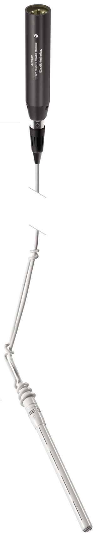 U853U Hanging Mic Condenser Line Cardioid (Choir)  WHITE