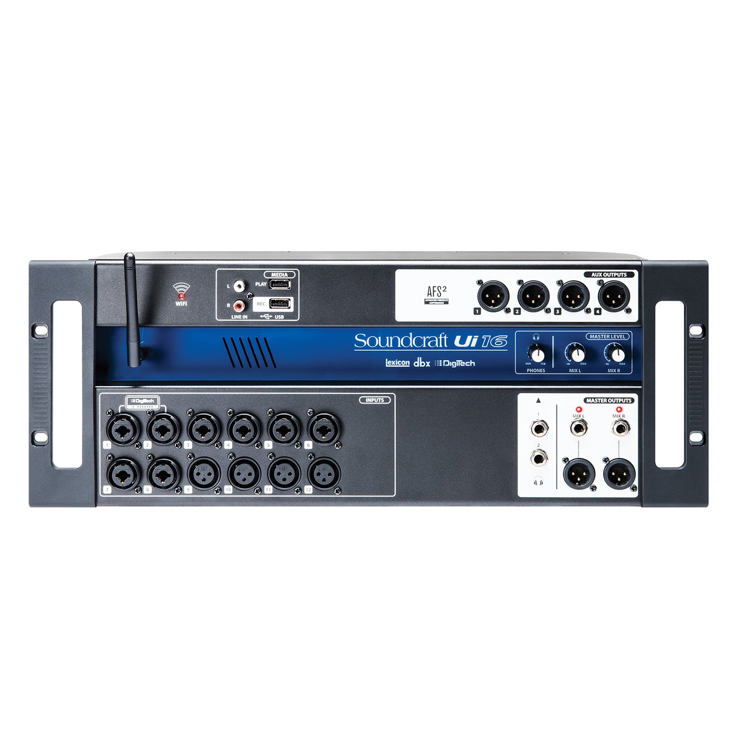 Soundcraft UI16 16-Input Remote-Controlled Digital Mixer with Wi-Fi Router