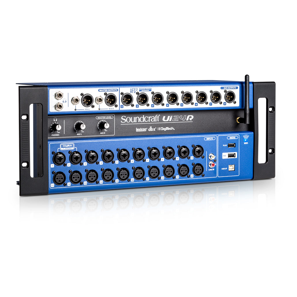 Soundcraft UI24R 24-Channel Digital Mixer with USB Multitrack Recording