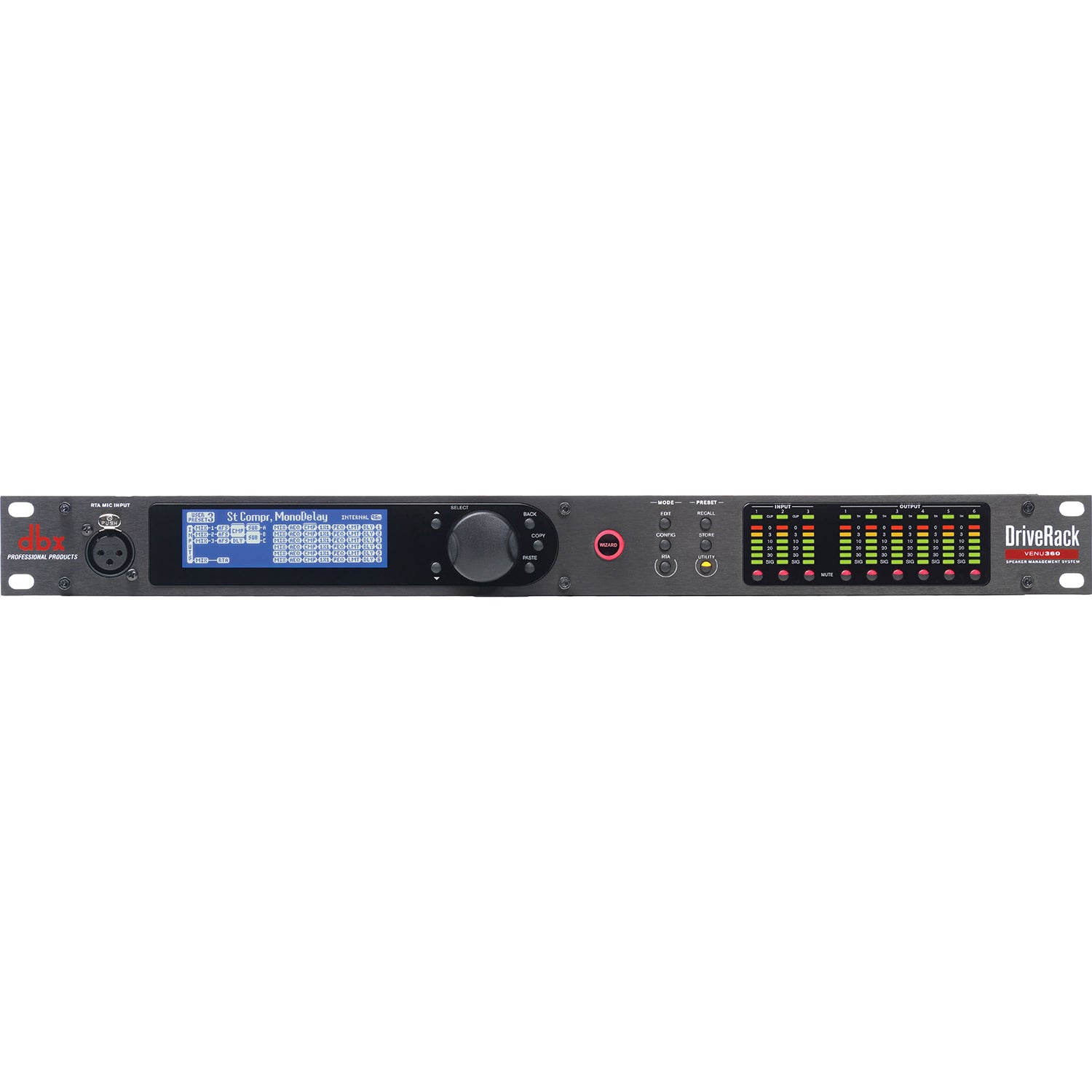 dbx VENU360 3-In 6-Out Loudspeaker Management System with Mobile Control
