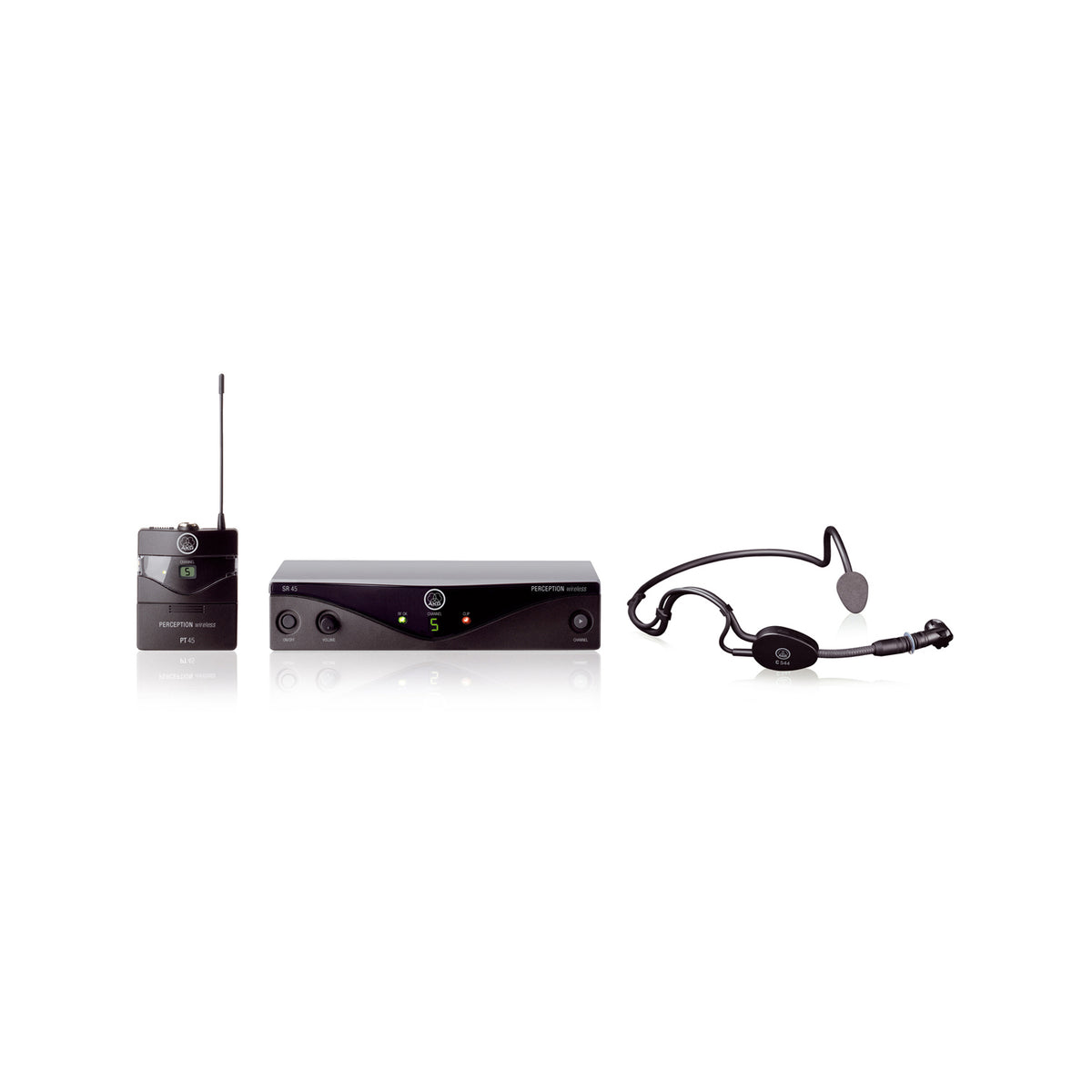 AKG WMS45-HEADSET Wireless System with C544L Fitness Headset Microphone