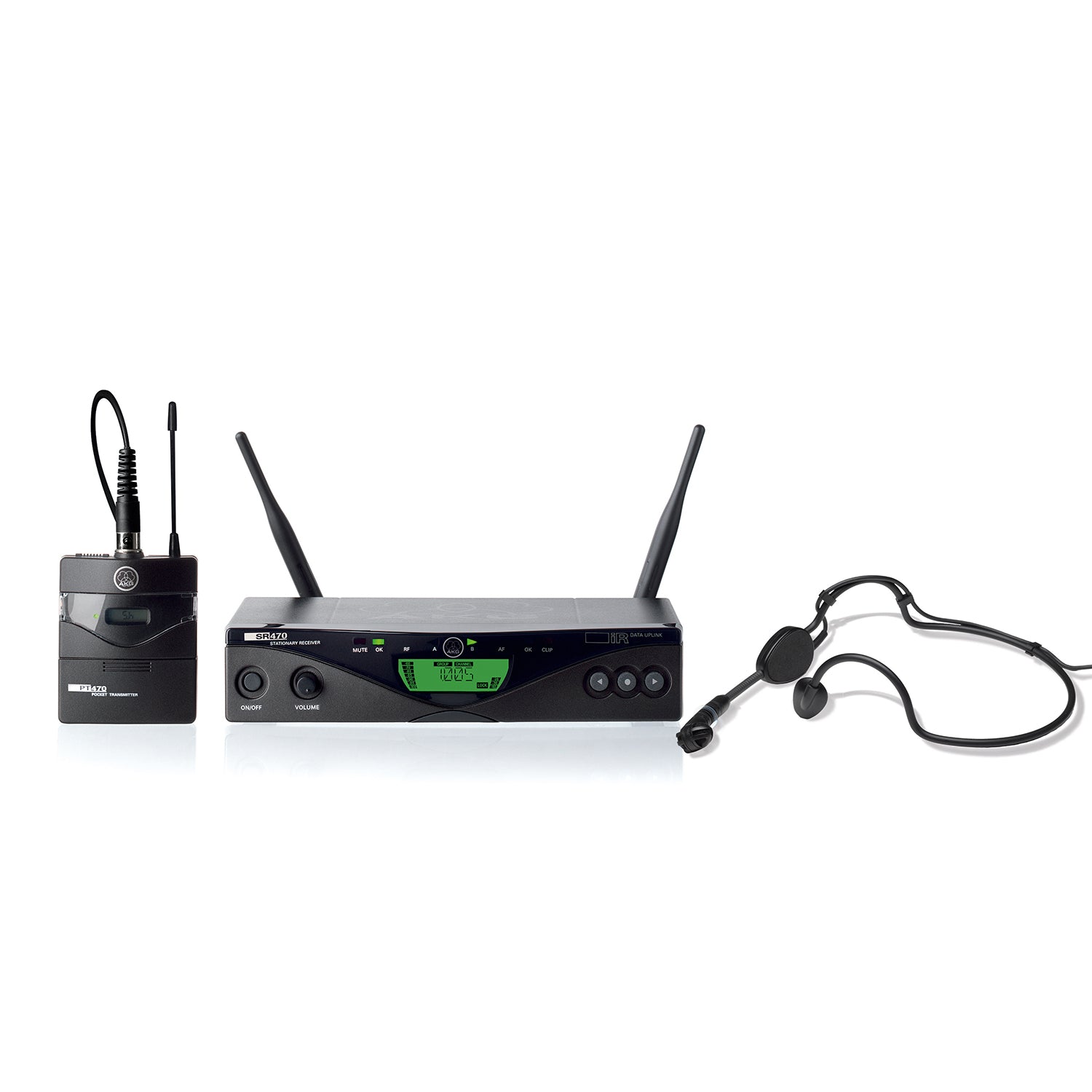 AKG WMS470-HEADSET Wireless Headset System with C544 L Fitness Microphone Band 1