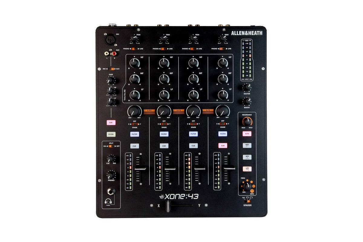 XONE43 Club+DJ Mixer 4 Dual Stereo Channels+EQ XFade
