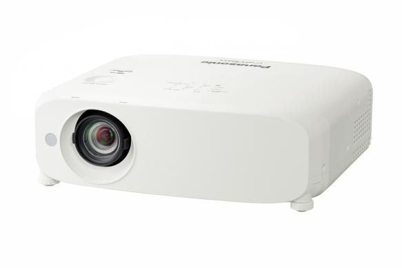 Panasonic projector, three-quarter view