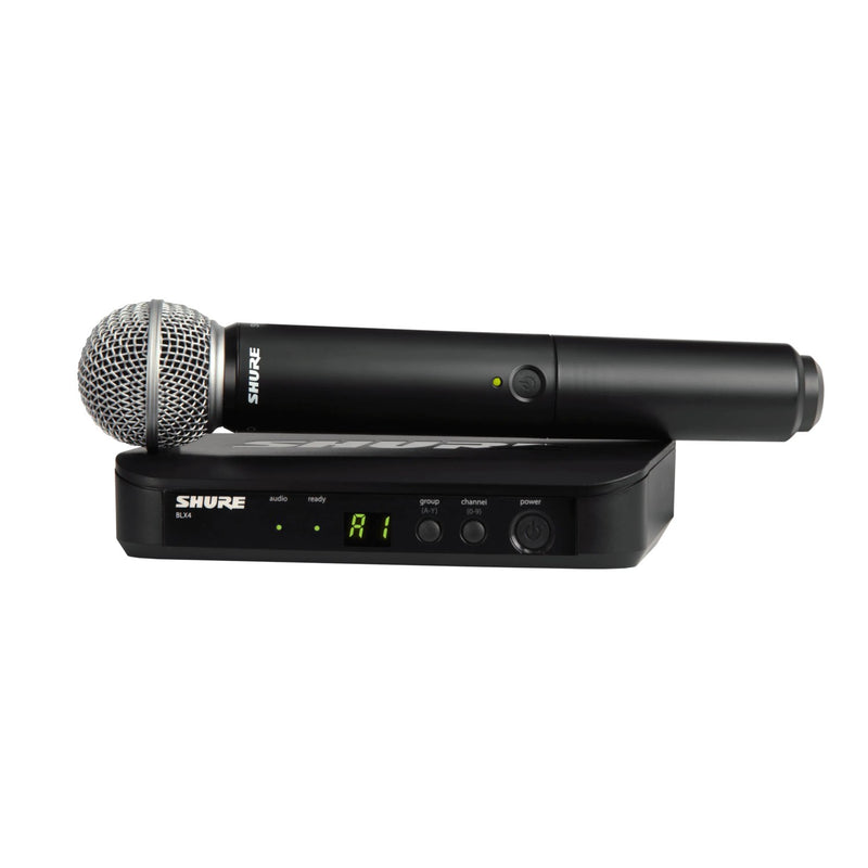 Shure BLX24 wireless system with SM58 handheld transmitter